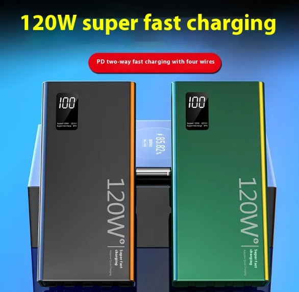 High-Capacity Portable Power Bank with Dual Fast Charging & Digital Display (50,000mAh, Multi-Port)