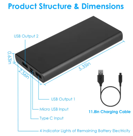 20000mAh Dual USB Powerbank
