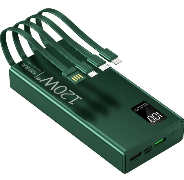 High-Capacity Portable Power Bank with Dual Fast Charging & Digital Display (50,000mAh, Multi-Port)